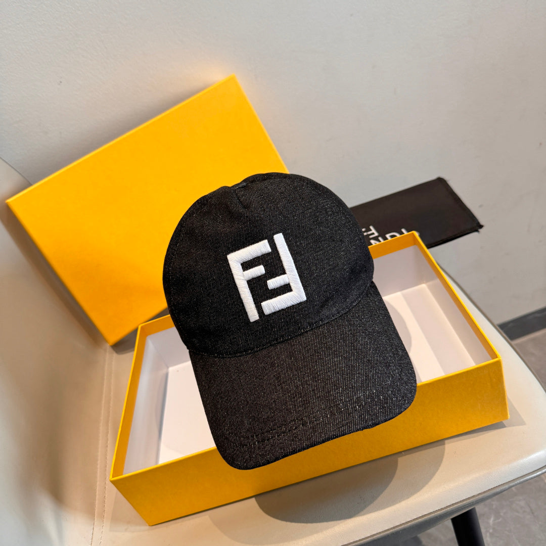 Fendi Double F Baseball Cap Cotton 323705