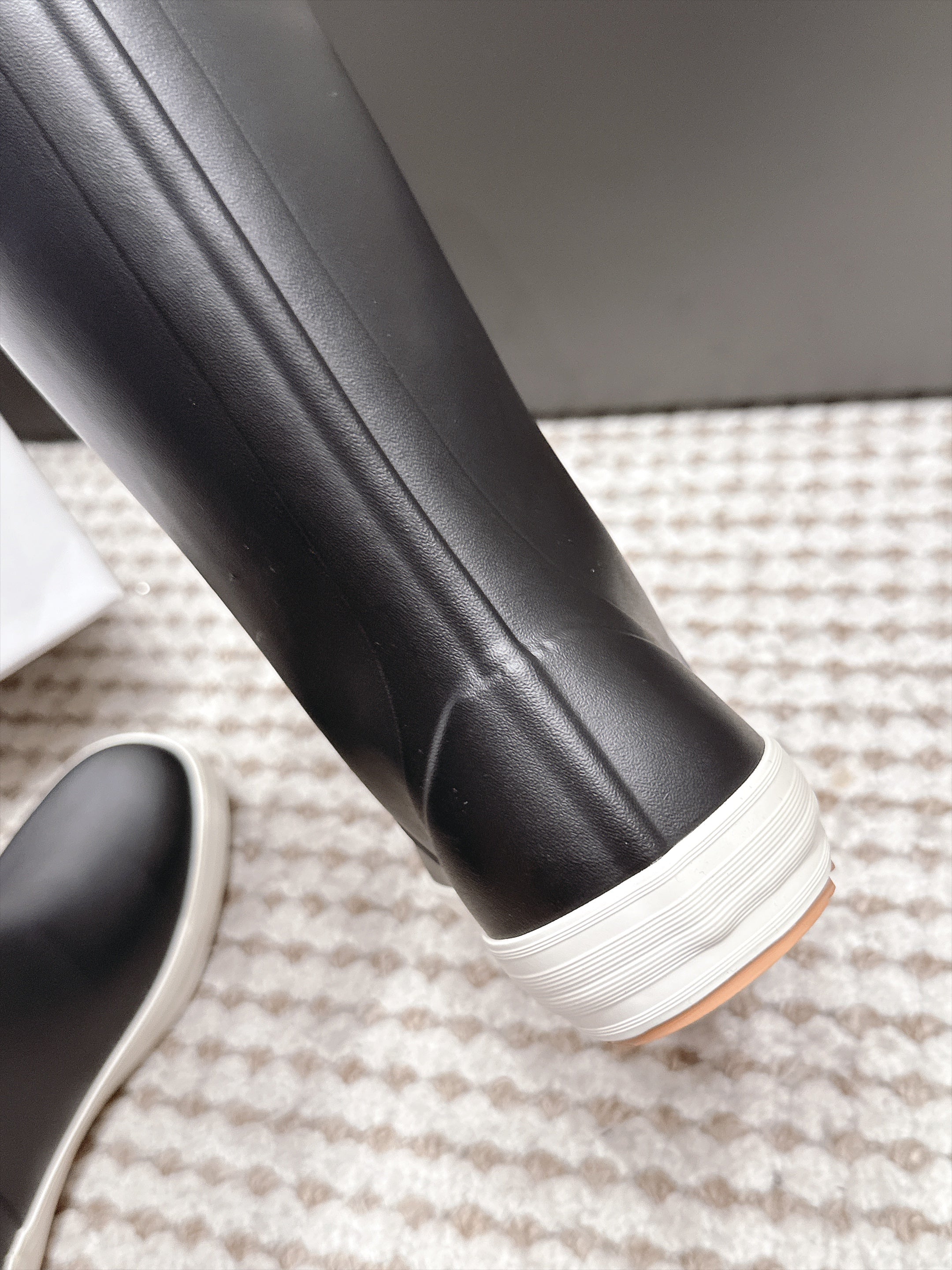 Celine 2026 Flat Rain Boots Rubber 990650