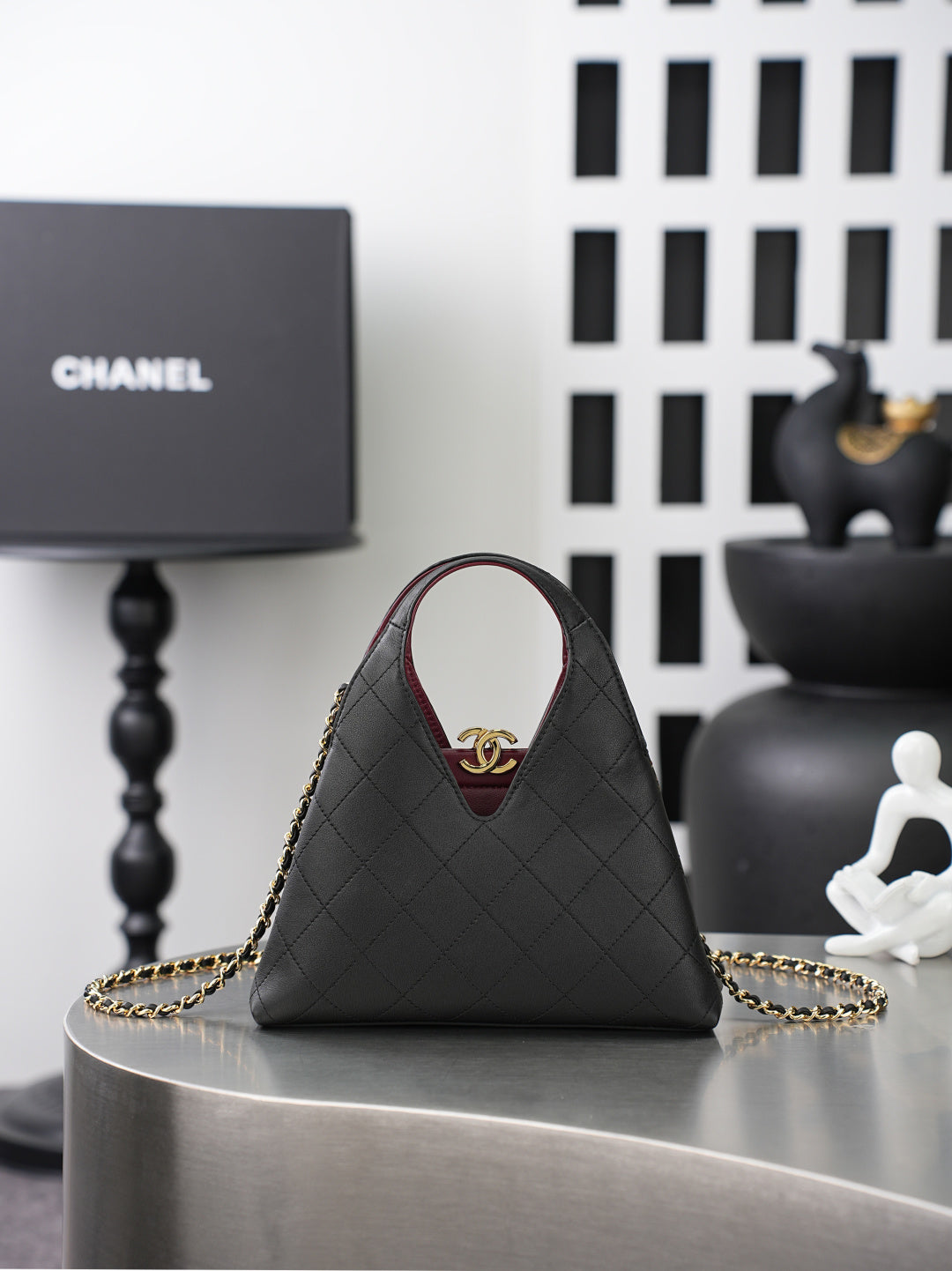 Chanel 2026 Shopping Bag 23cm Calfskin And Gold-tone