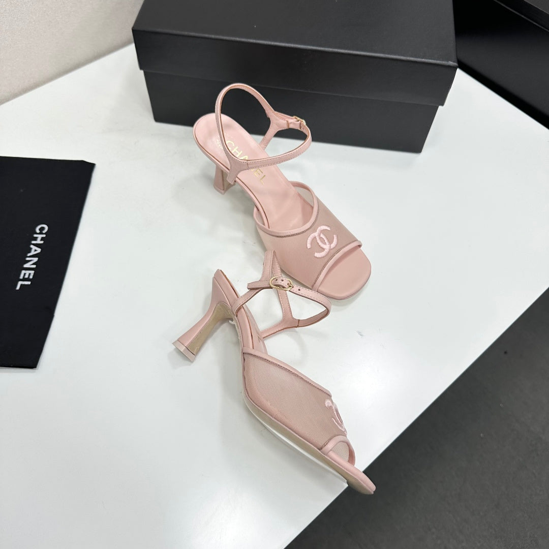 Chanel 2026  Sandals 70mm Mesh Lambskin 926435