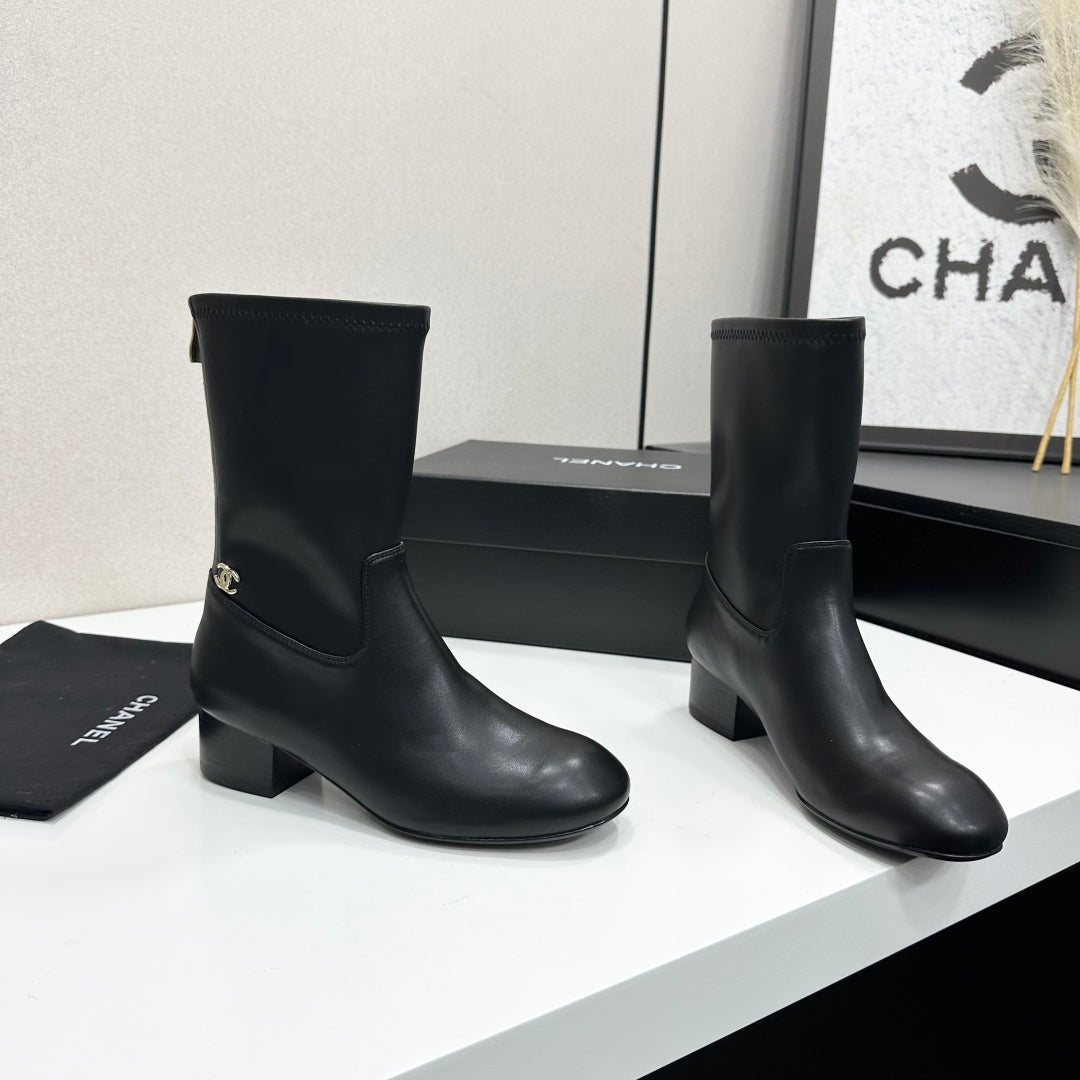 Chanel 2026 Short Boots 35mm Suede Leather 985644