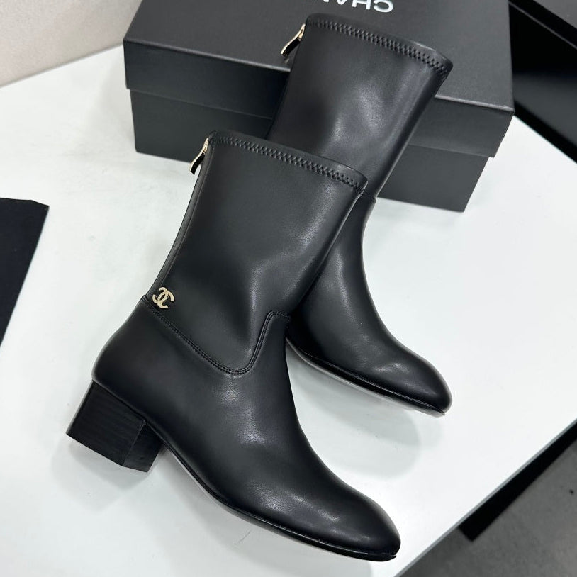 Chanel 2026 Short Boots 35mm Suede Leather 985644