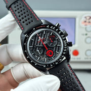 Omega Speedmaster Dark Side of the Moon Alinghi Watch Black Rubber Strap