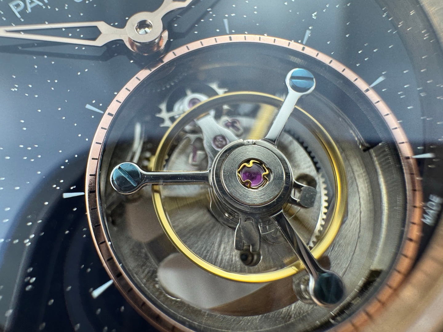 Patek Philippe Grand Complications Sky Moon Tourbillon 42mm Rose Gold Case Rainbow Benzel