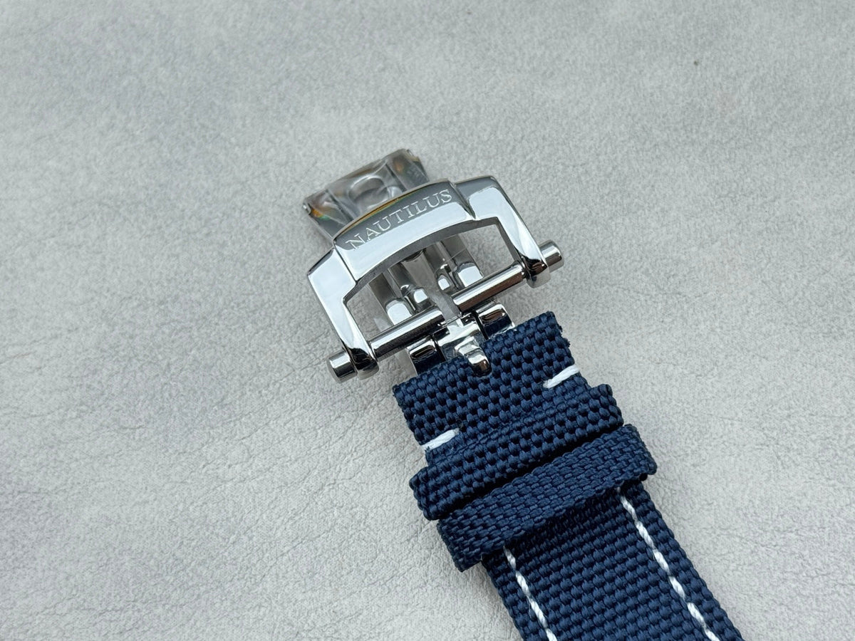 Patek Philippe Nautilus 41mm Blue Dial Fabric Strap