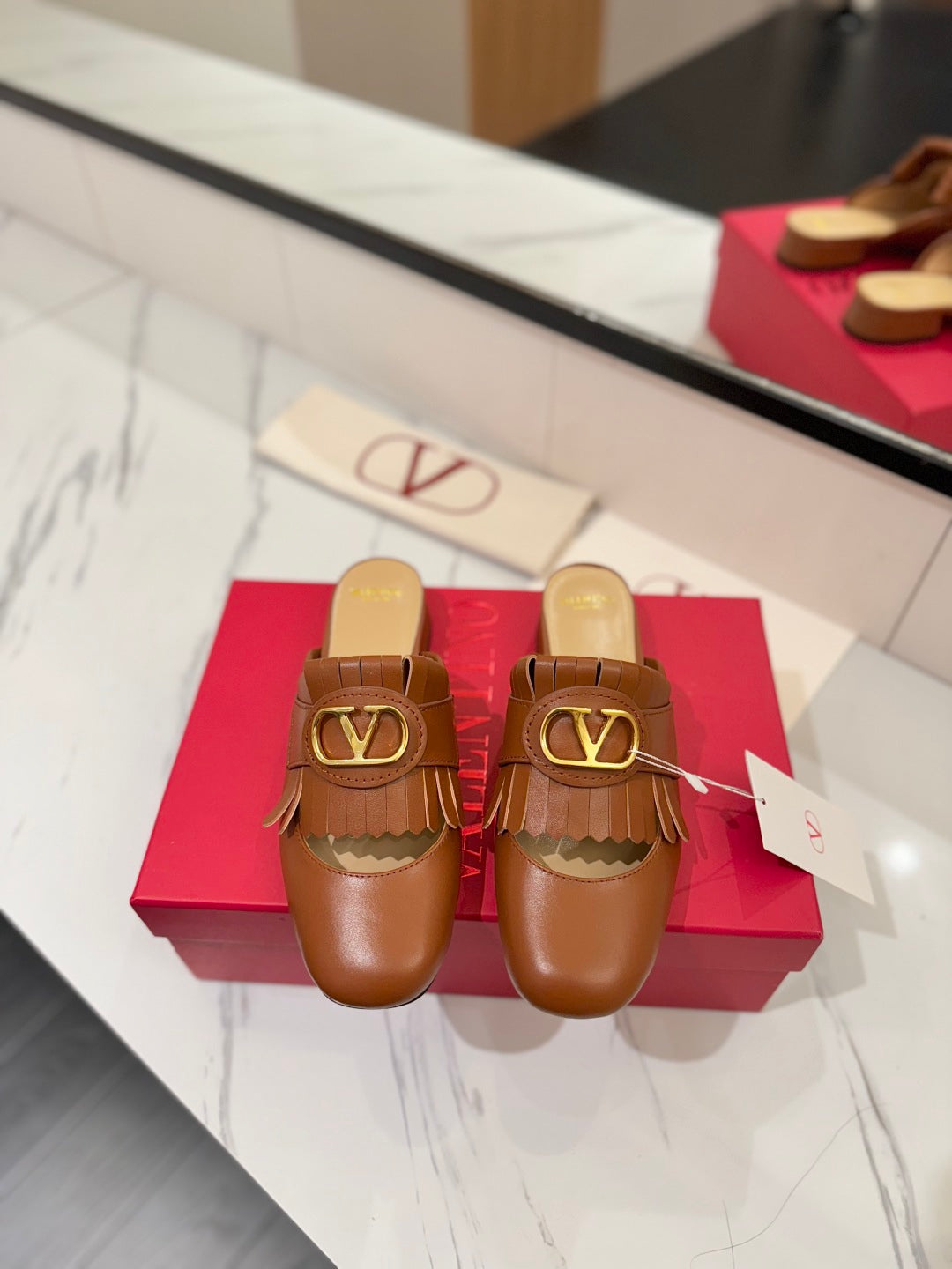 VT 2025 Signature Mule Brown Calf Leather 295082