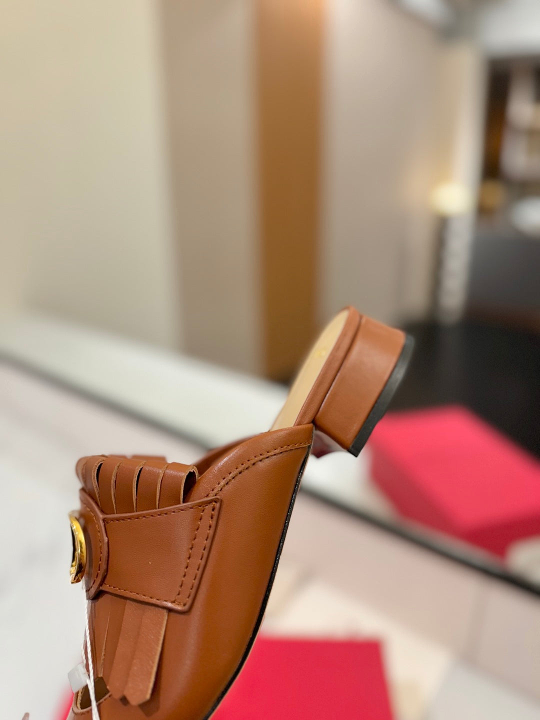 VT 2025 Signature Mule Brown Calf Leather 295082