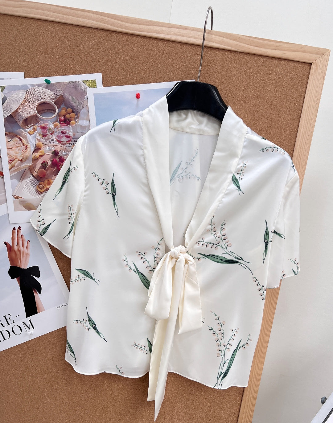 Dior 2026 Print Satin Set White 626436