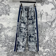 CD 25 Tiger Garden Pants Blue Polyester