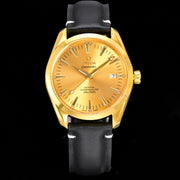 Omega Seamaster 150M Aqua Terra Observatory 39mm Gold Case Gold Dial