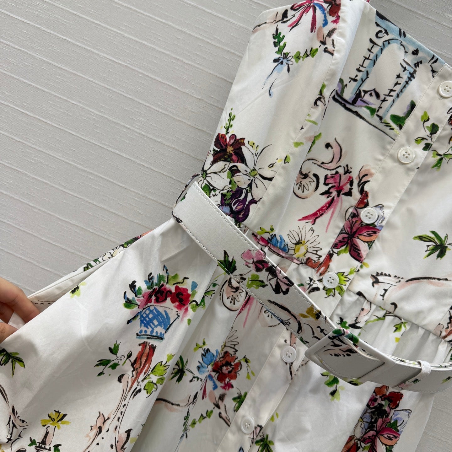 Dior 2026 Print Slip Dress Cotton 401997