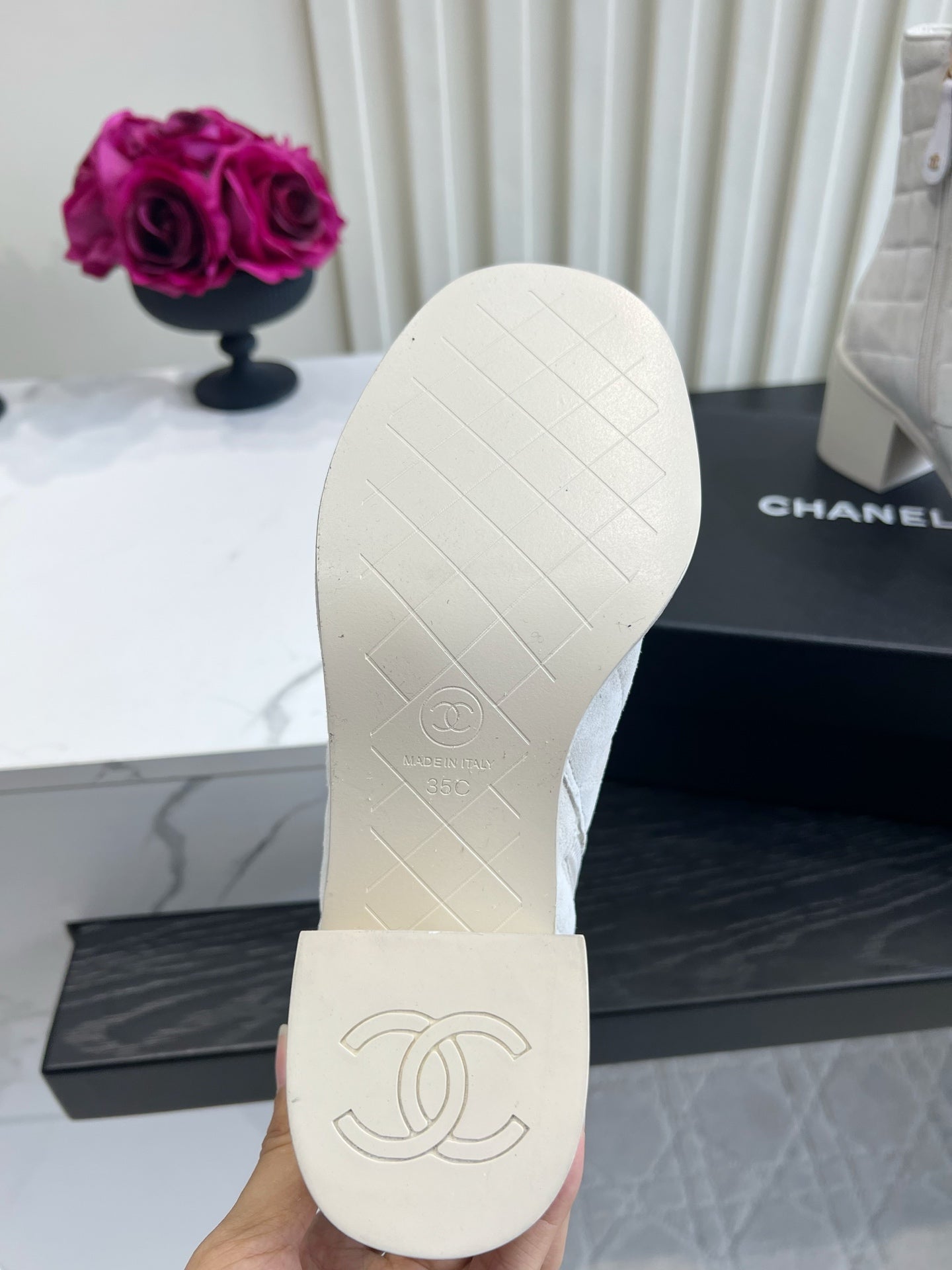 Chanel 2026 Lace-Up Ankle Boots Suede 977320