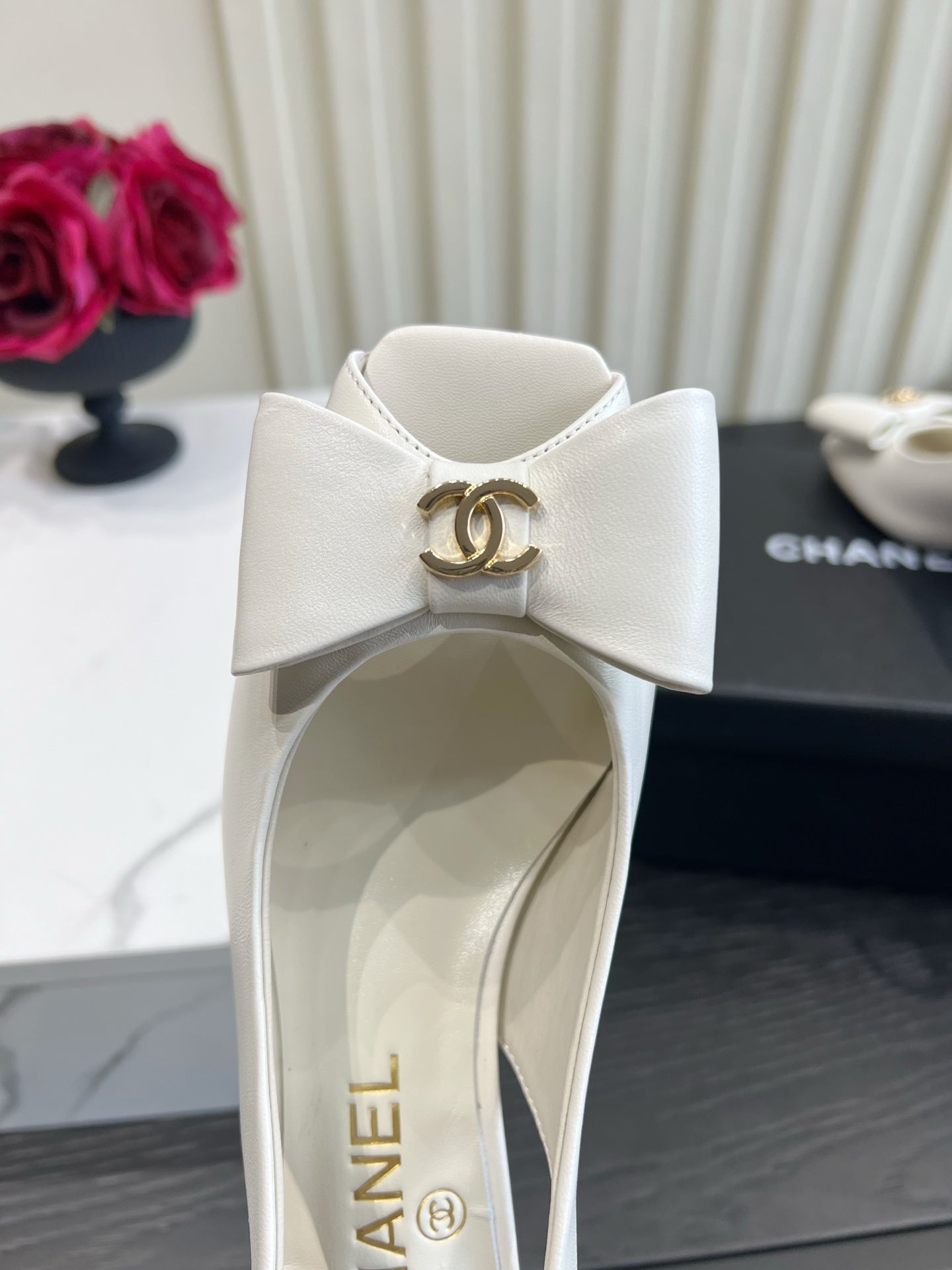 Chanel 2026 Bow-Tie Sandals 60mm Suede Sheepskin 977148