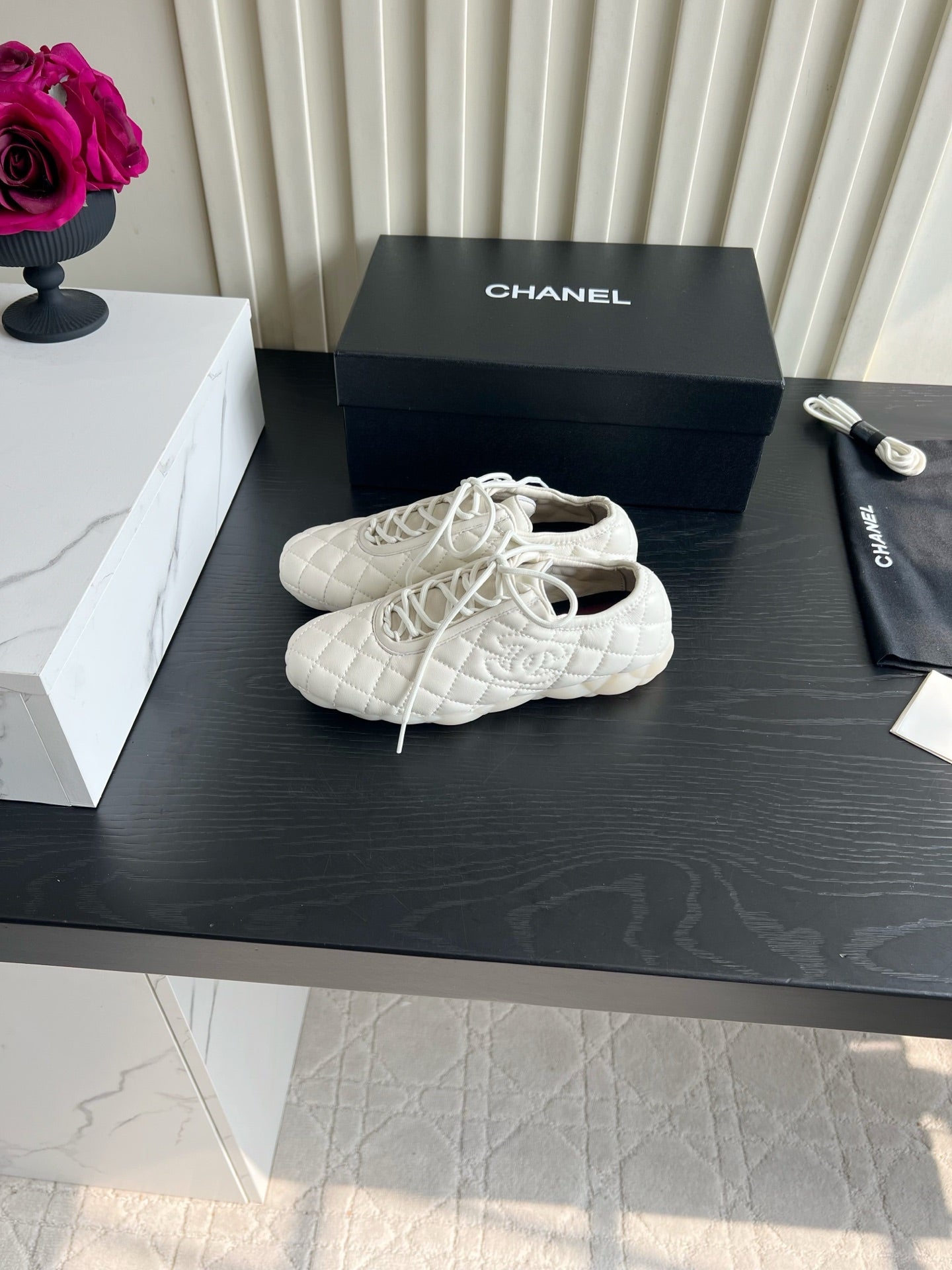 Chanel 2026 Quilted Sneakers Sheepskin 977189