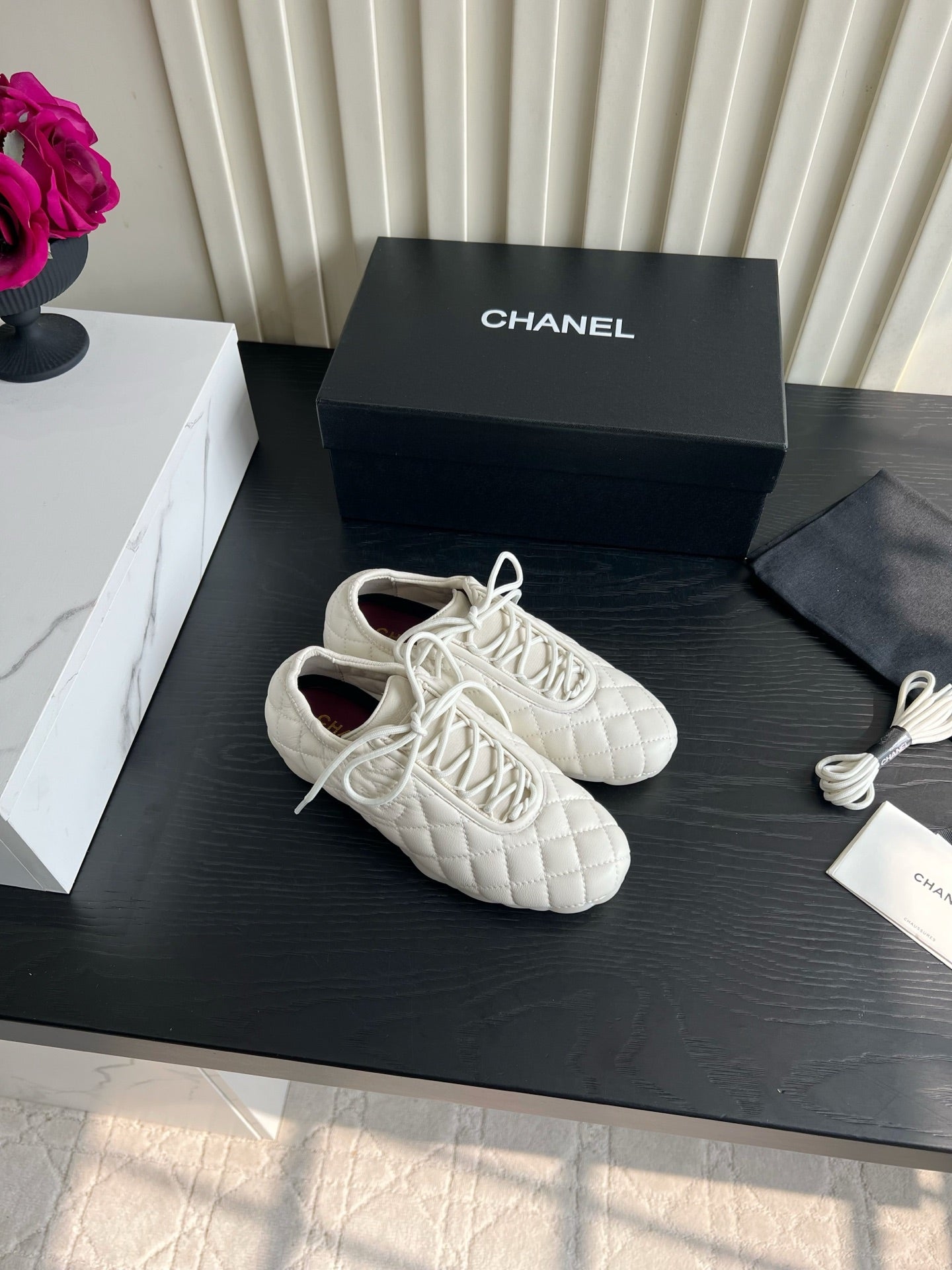 Chanel 2026 Quilted Sneakers Sheepskin 977189
