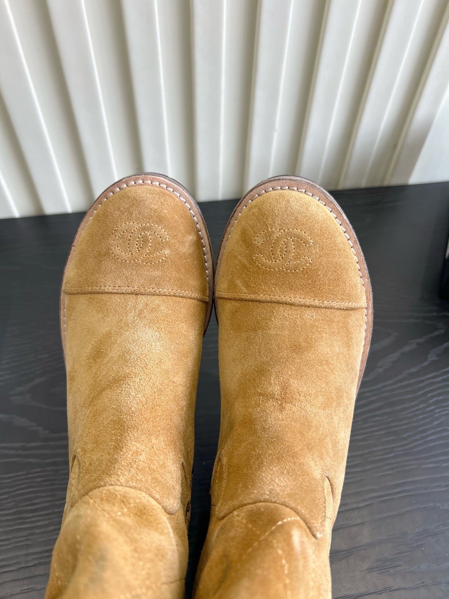 Chanel 2026 Quilted Boots Suede Cowhide 977207
