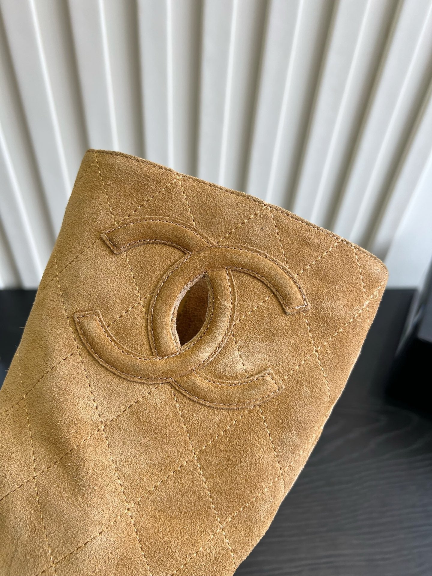 Chanel 2026 Quilted Boots Suede Cowhide 977207
