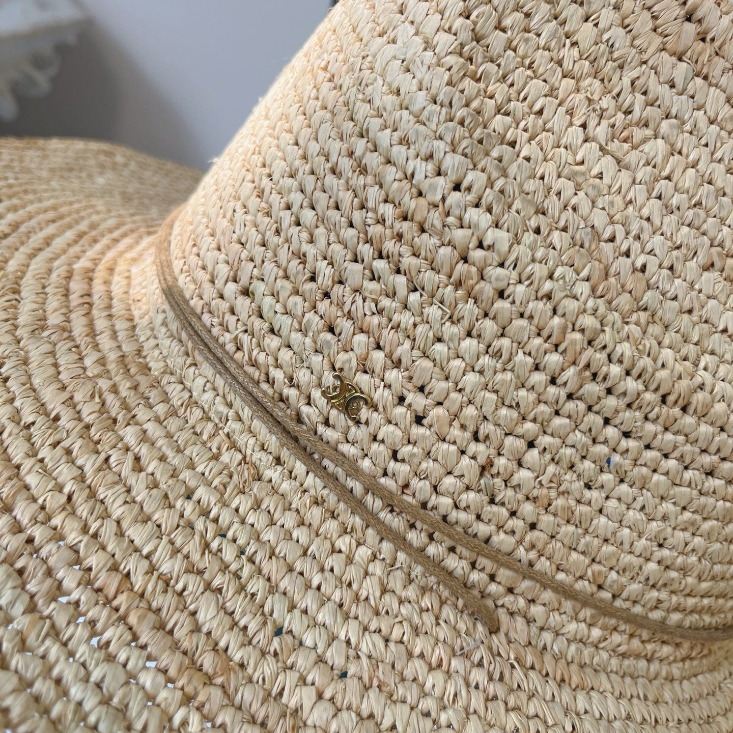 Celine Raffia Crochet Hat 269029
