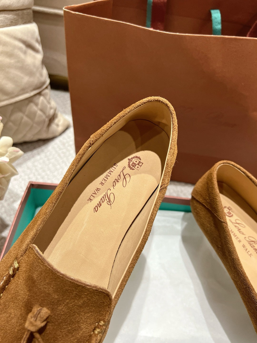 LP Dot sole walk mocassin Cocoa Suede 214999