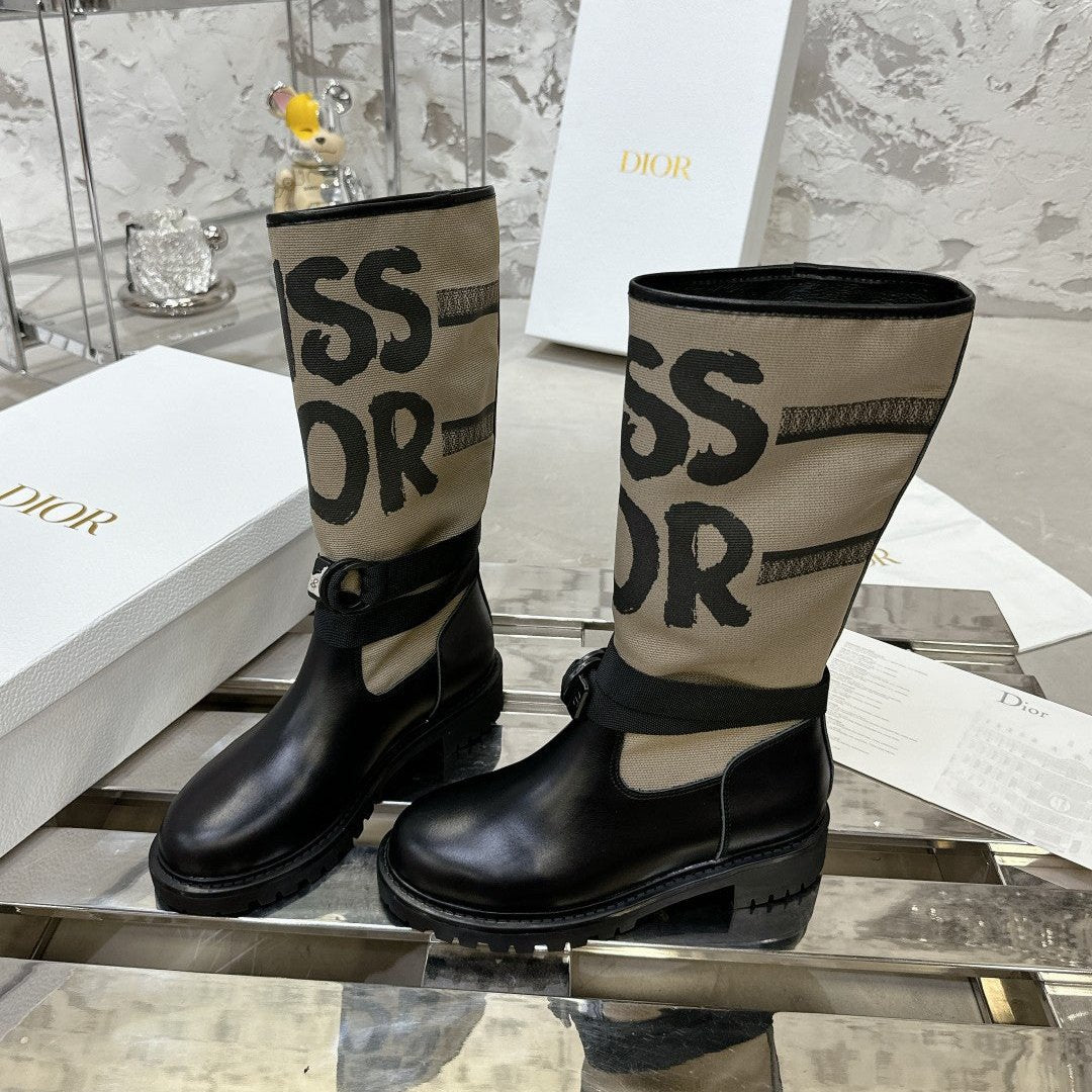 CD D-Major Boot In Light Brown Canvas 100574