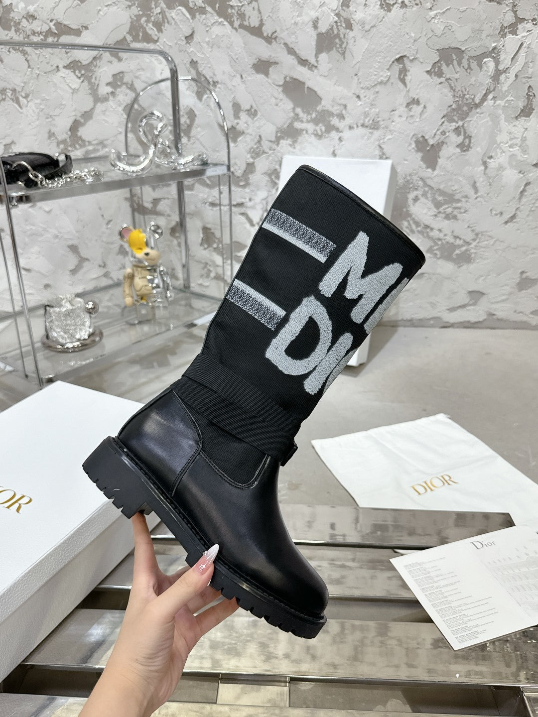 CD D-Major Boot In Black Canvas  100576