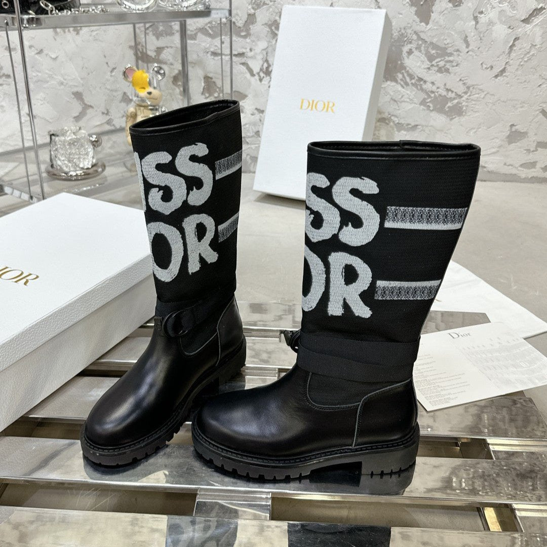 CD D-Major Boot In Black Canvas  100576