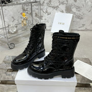 CD D-Unit Ankle Boot In Black Glossy Cowhide 100585