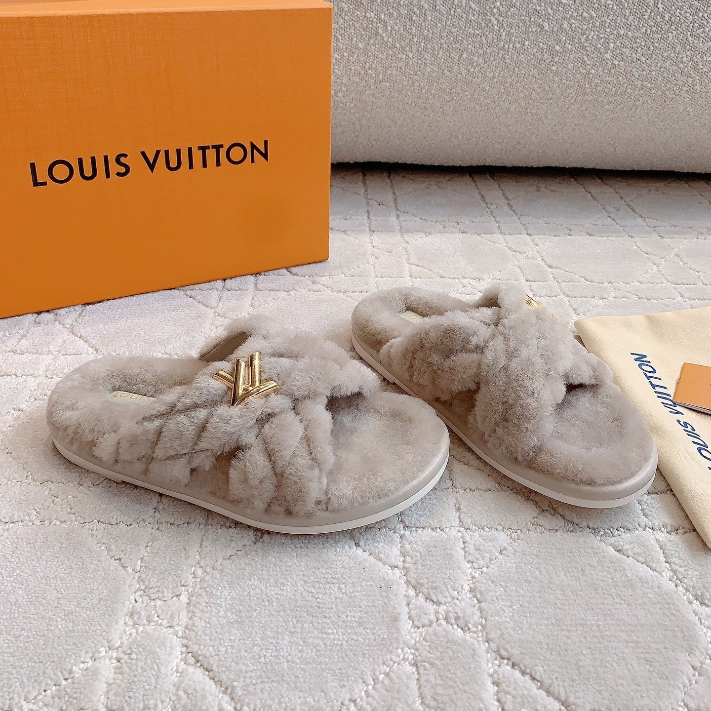 LV Bliss Comfort Mule Gray Wool