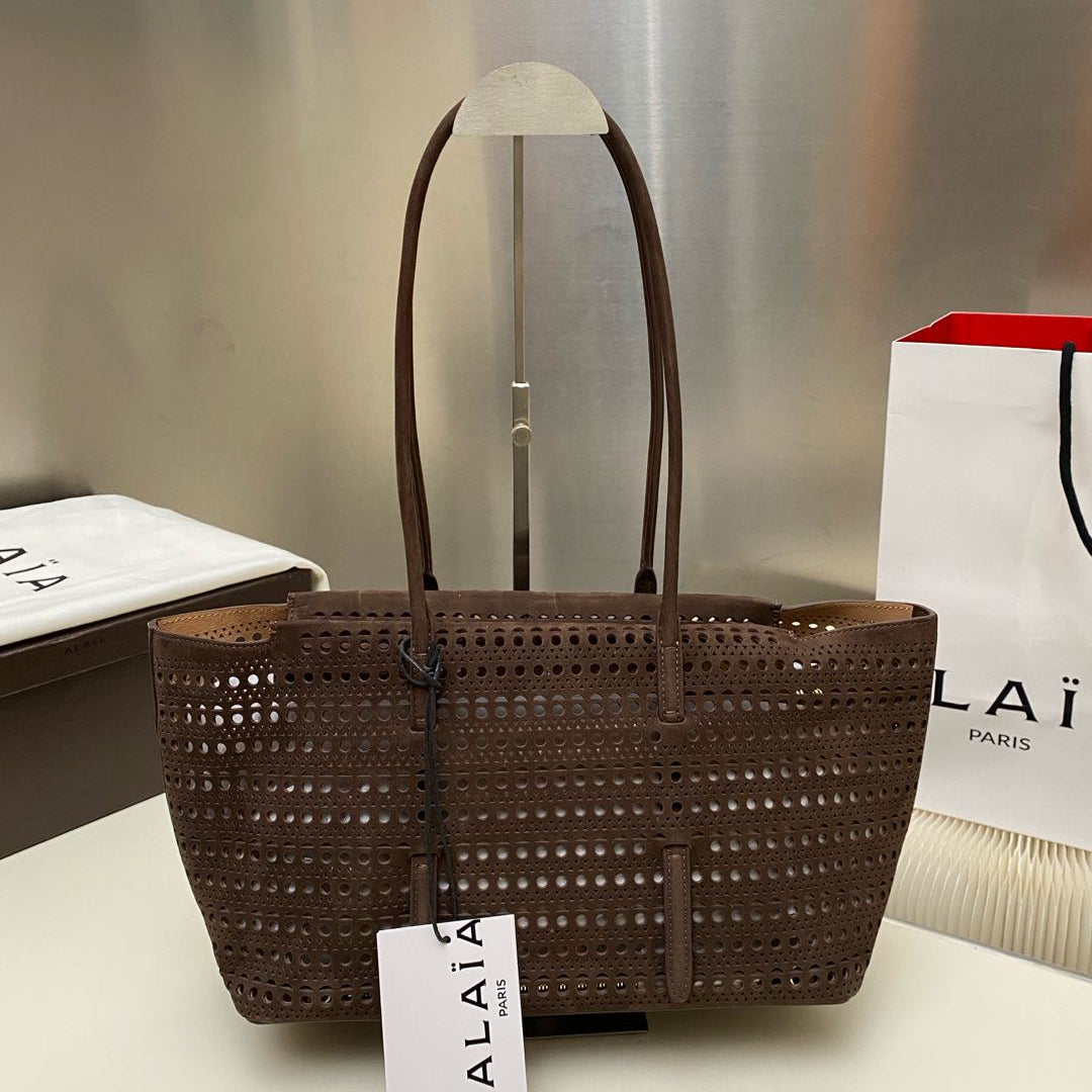 Alaia NEO MINA 32 BAG DARK BROWN CALFSKIN 243009