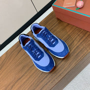 LP Week End Walk Sneaker In Could Blue Mix Blue Denim Fabric And Sudede  984386
