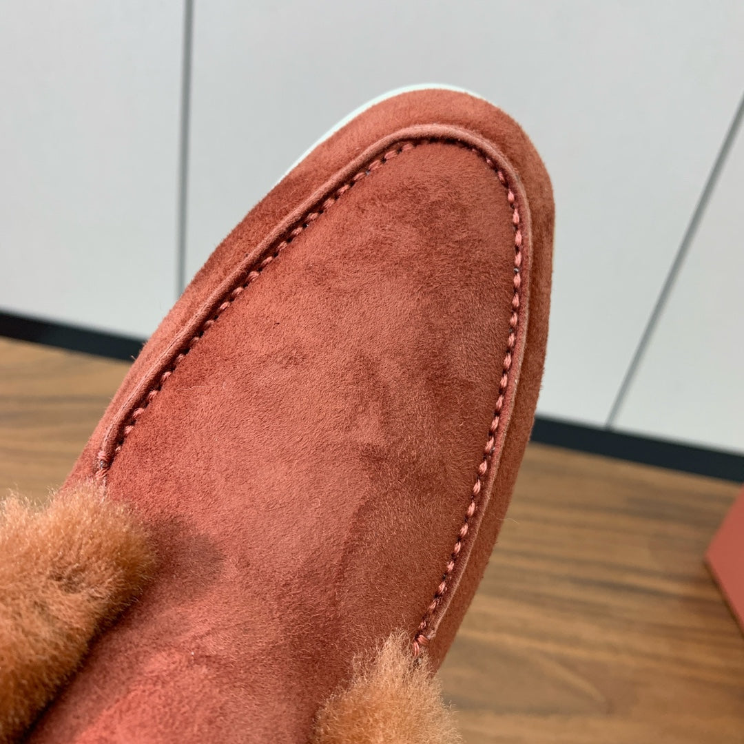 LP Open Walk Chukka Boot Rust Suede Lamb Fur