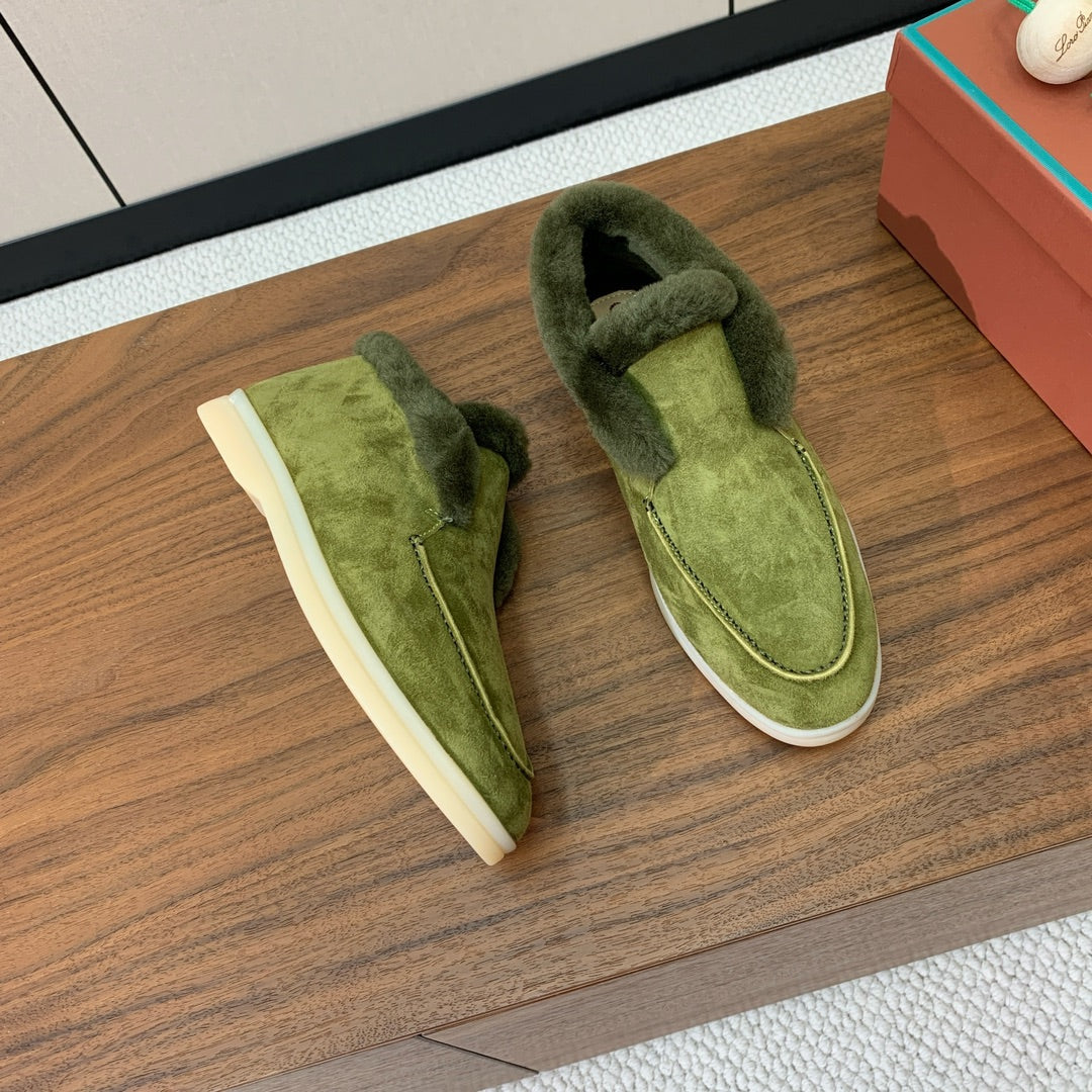 LP Open Walk Chukka Boot Green Suede Lamb Fur