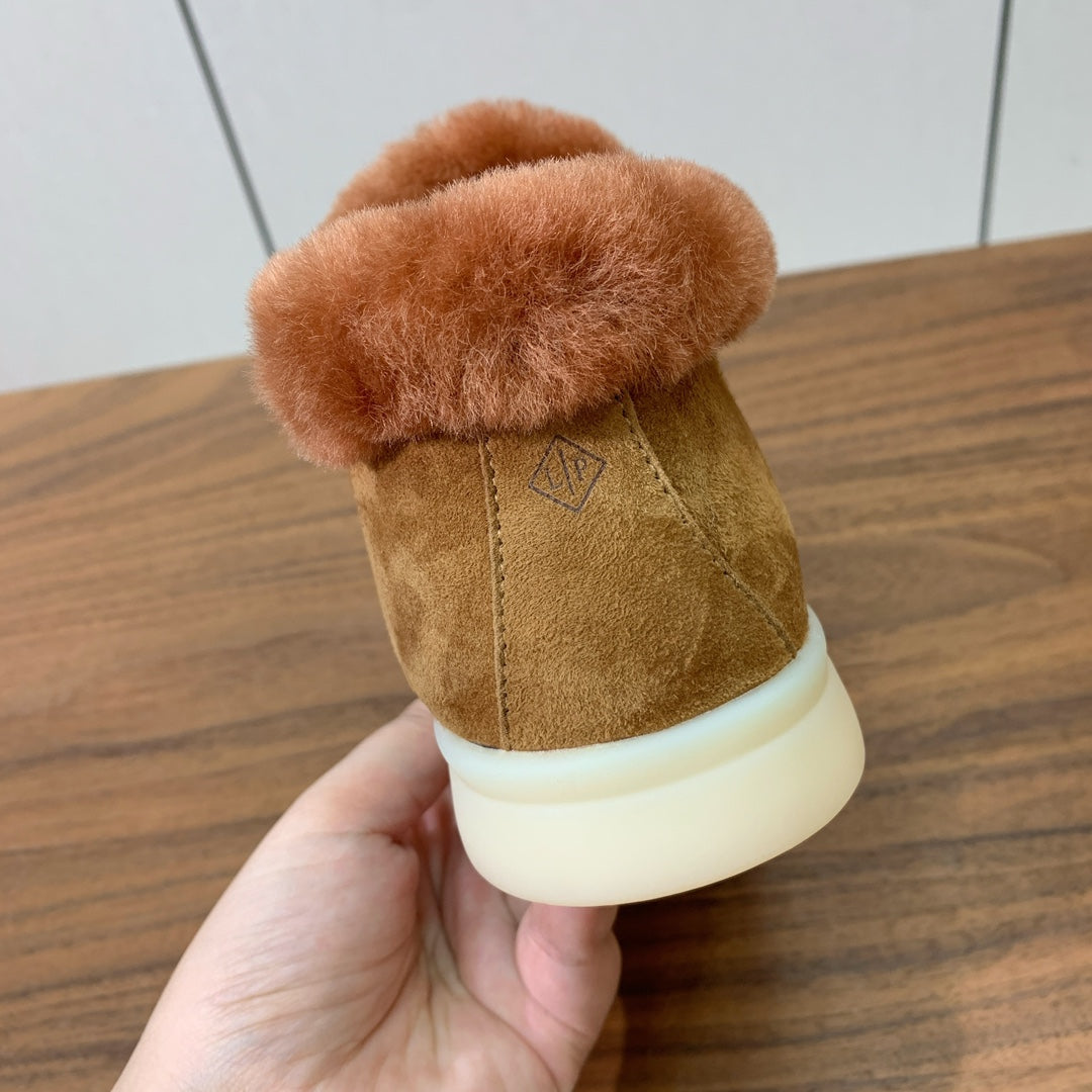 LP Open Walk Chukka Boot Brown Suede Lamb Fur