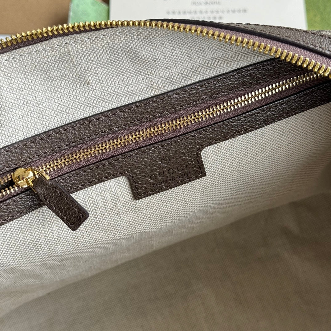 Gucci Ophidia Bag Beige mix Brown Canvas 240085