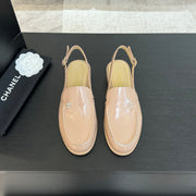 CC 25C Slingback Loafer Beige Patent Leather