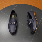 GG Men's Horsebit Loafer Blue Cowhide 600398