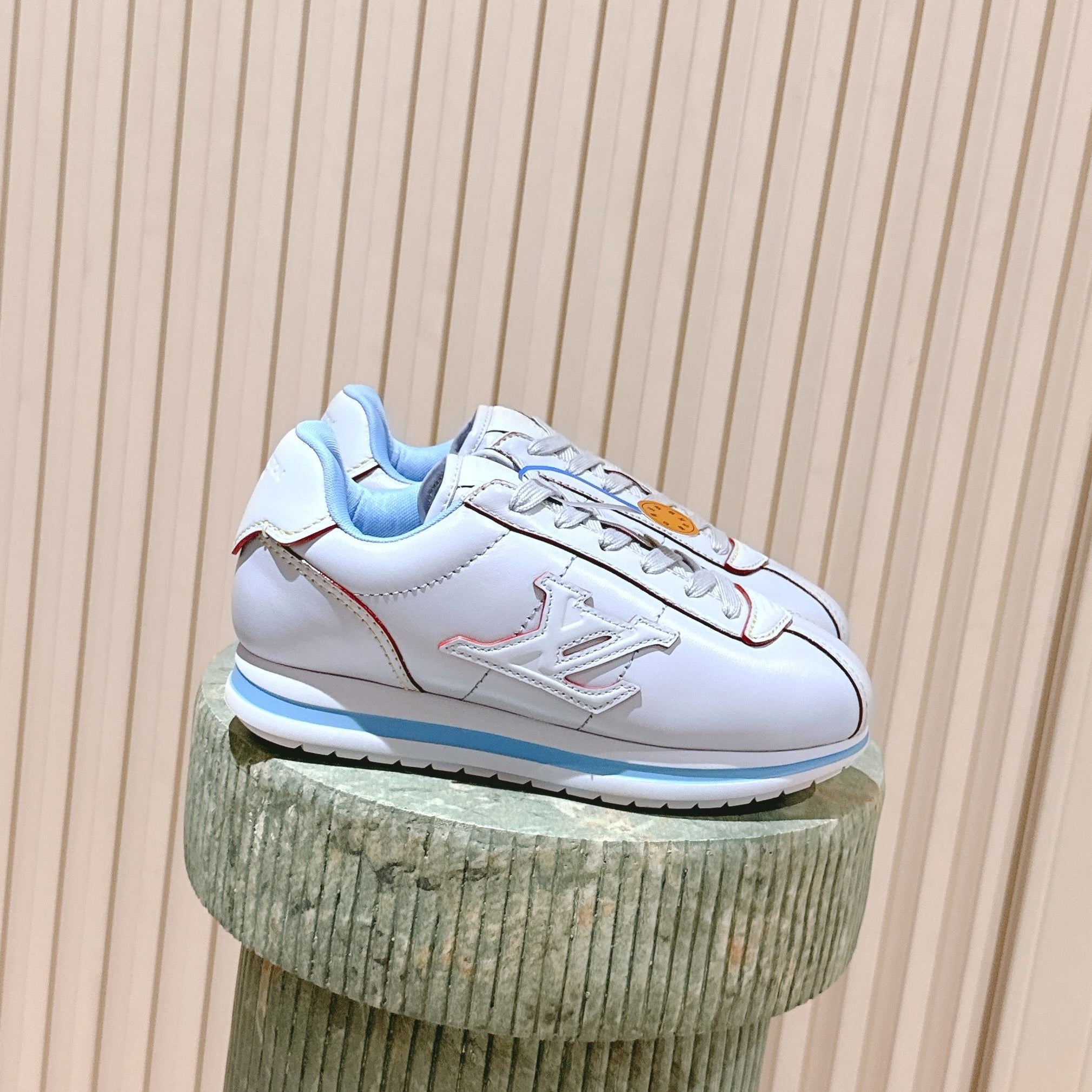 LV 25 Buttersoft Sneakers Baby Blue Calfskin 576988