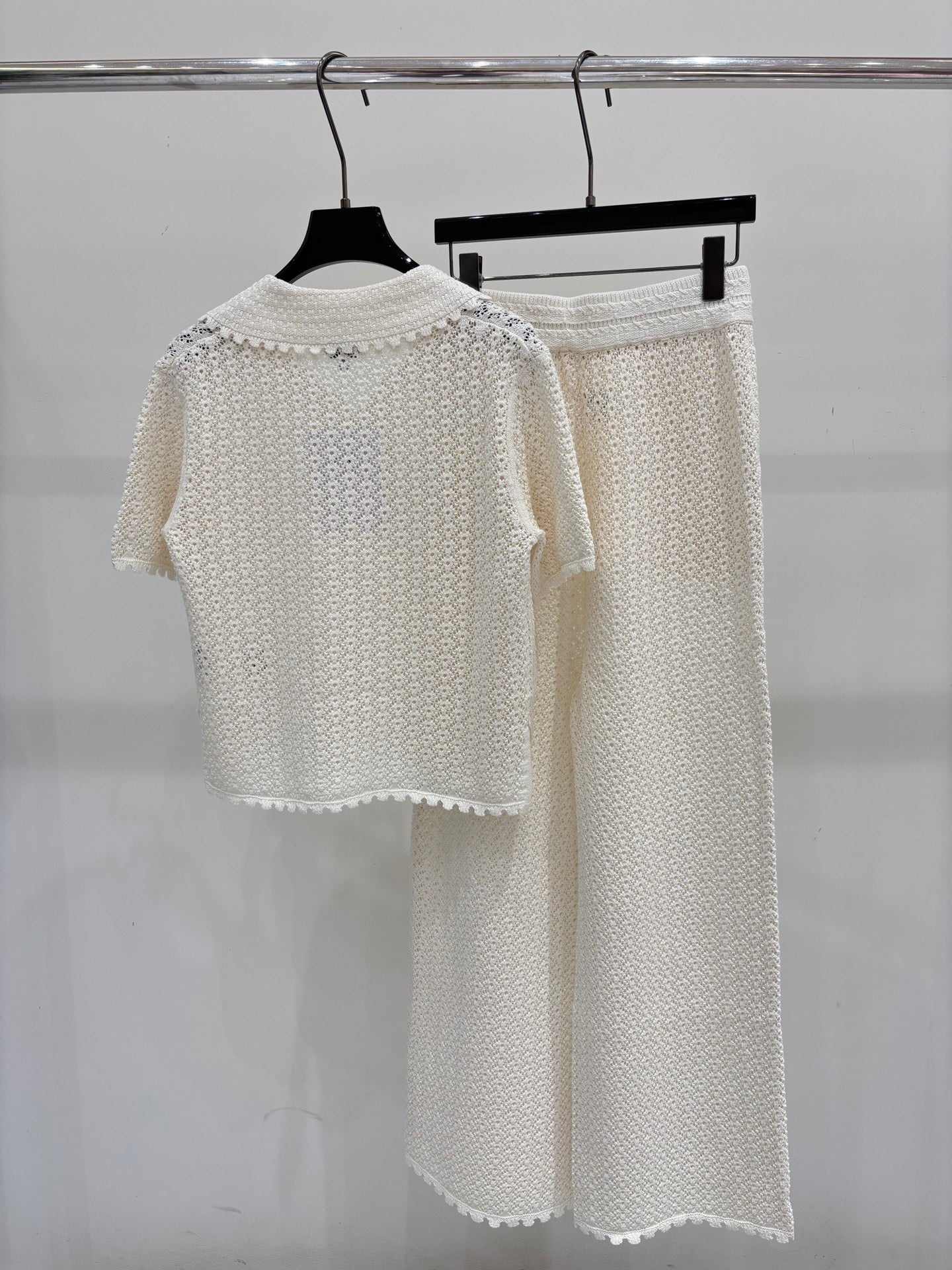 Chanel 2026 Knit Set Cream Cotton 394759