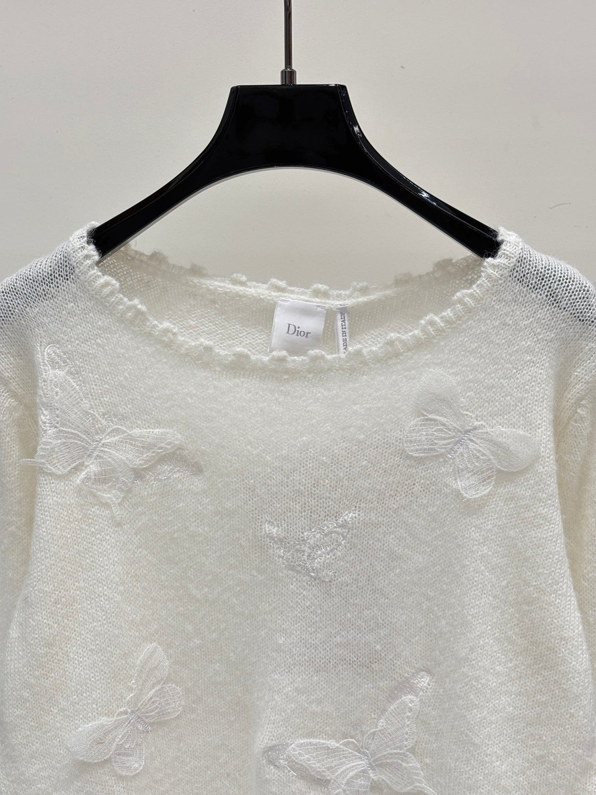 Dior 2026 Lace Butterfly Knitted Top Wool 481899