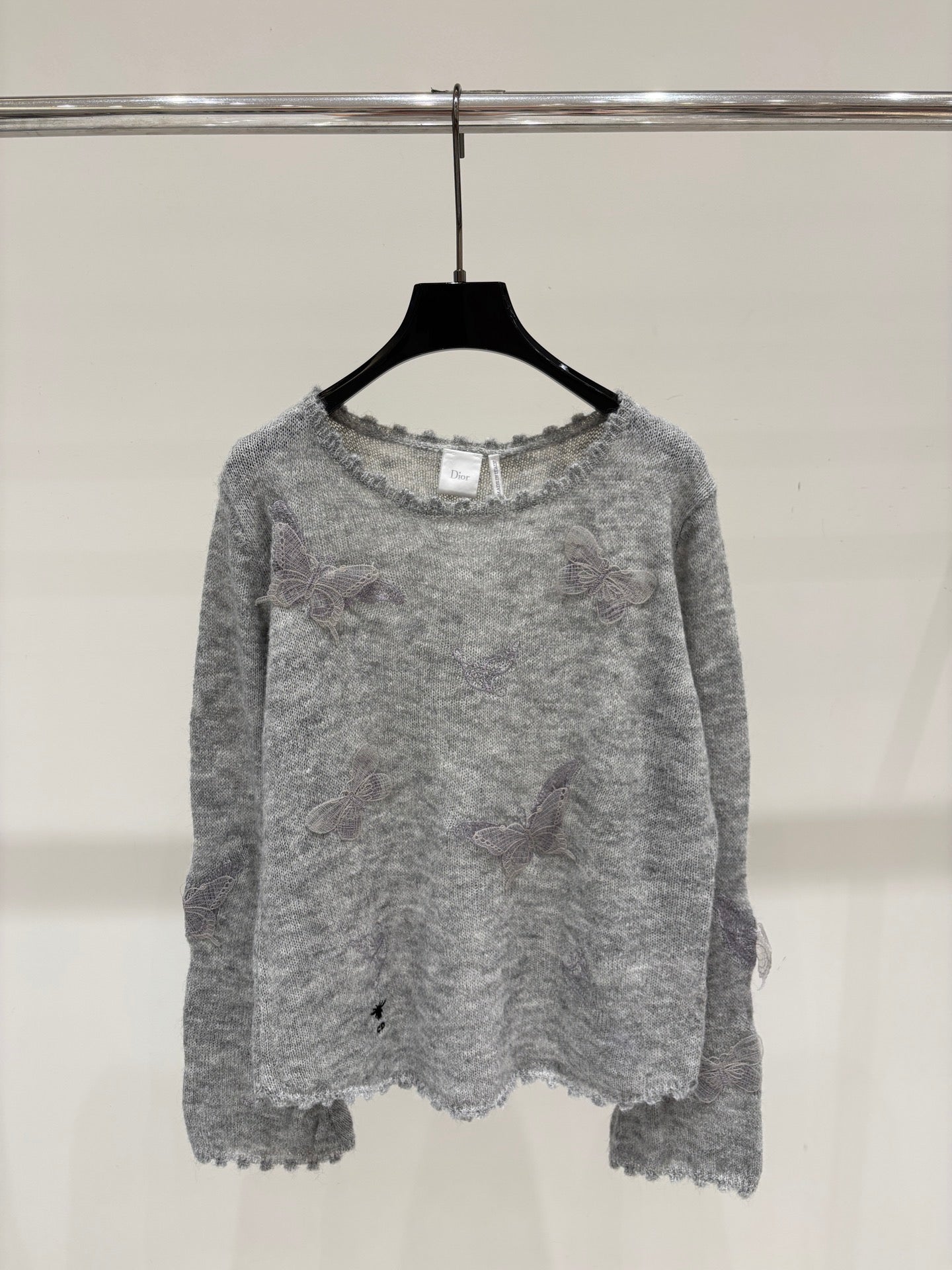 Dior 2026 Lace Butterfly Knitted Top Wool 481899