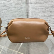 Dior 2026 Bow Pouch 20cm Camel Lambskin 286631