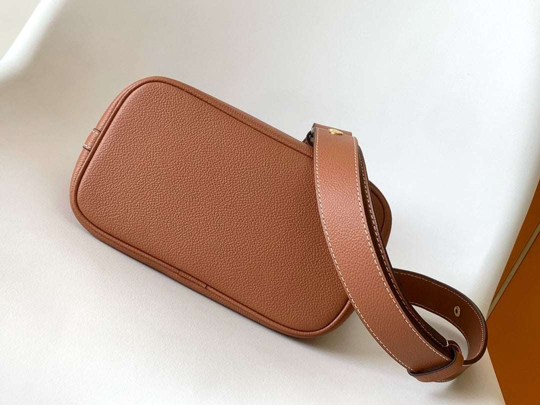 LV Lock and Walk Bag Brown Gold Cowhide 241222