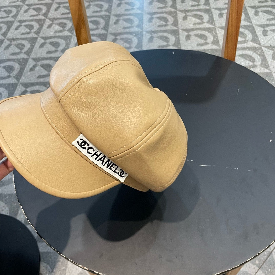 BAKER BOY CAP IN TORTILLA BROWN CALFSKIN 419447