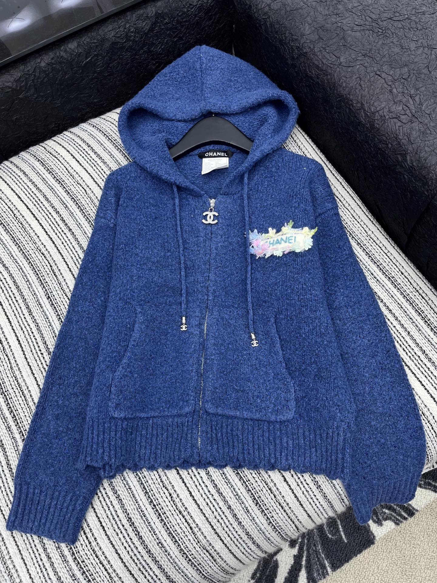 CC 2025 Hooded Jacket Blue Wool 325888