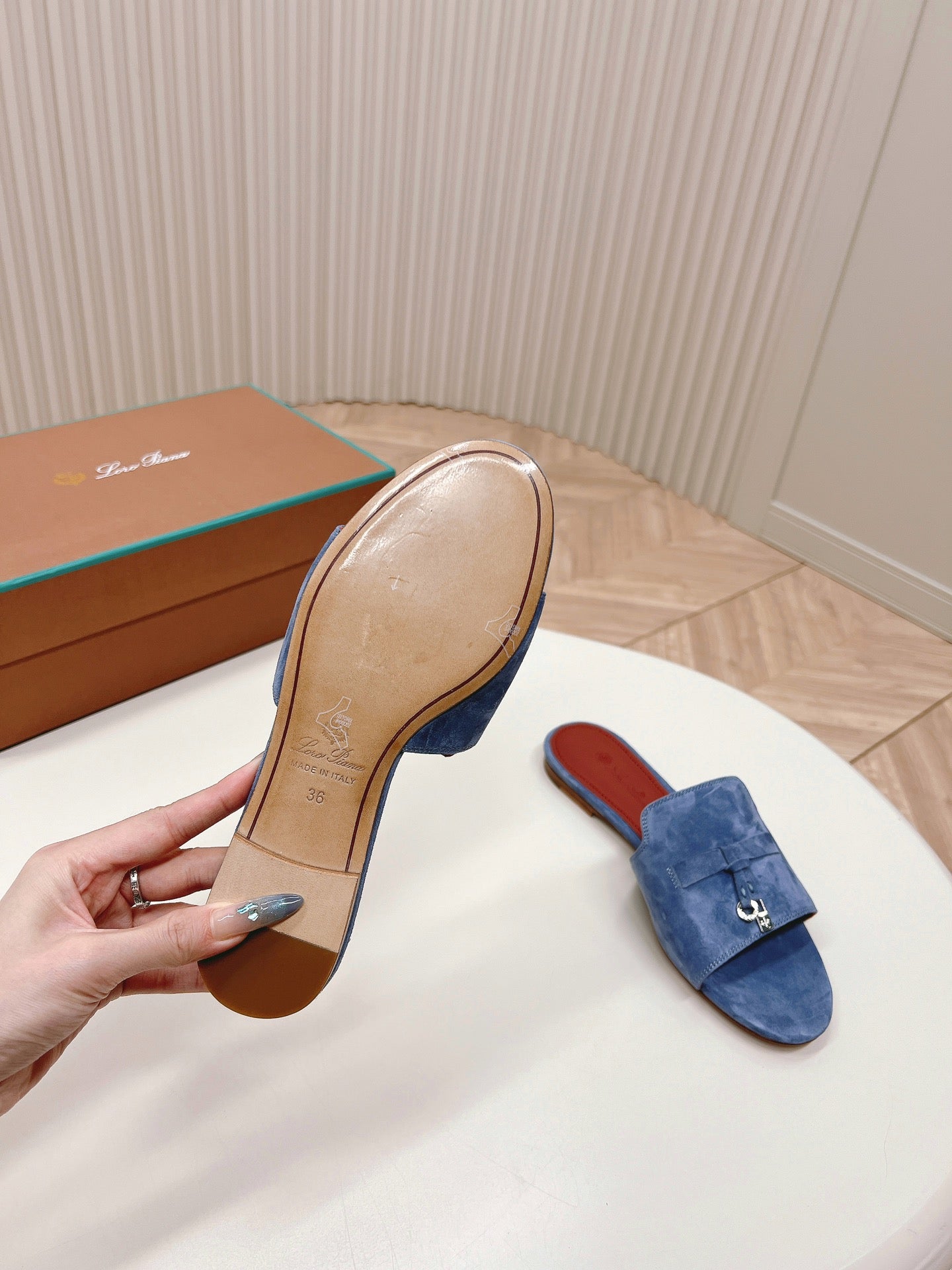 LP SUMMER CHARMS SANDALS IN AEGEAN SUEDE