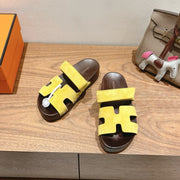 HM Men's Chypre Slide Yellow Suede 550928