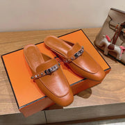 HM OZ Mule 25 Brown Calfskin