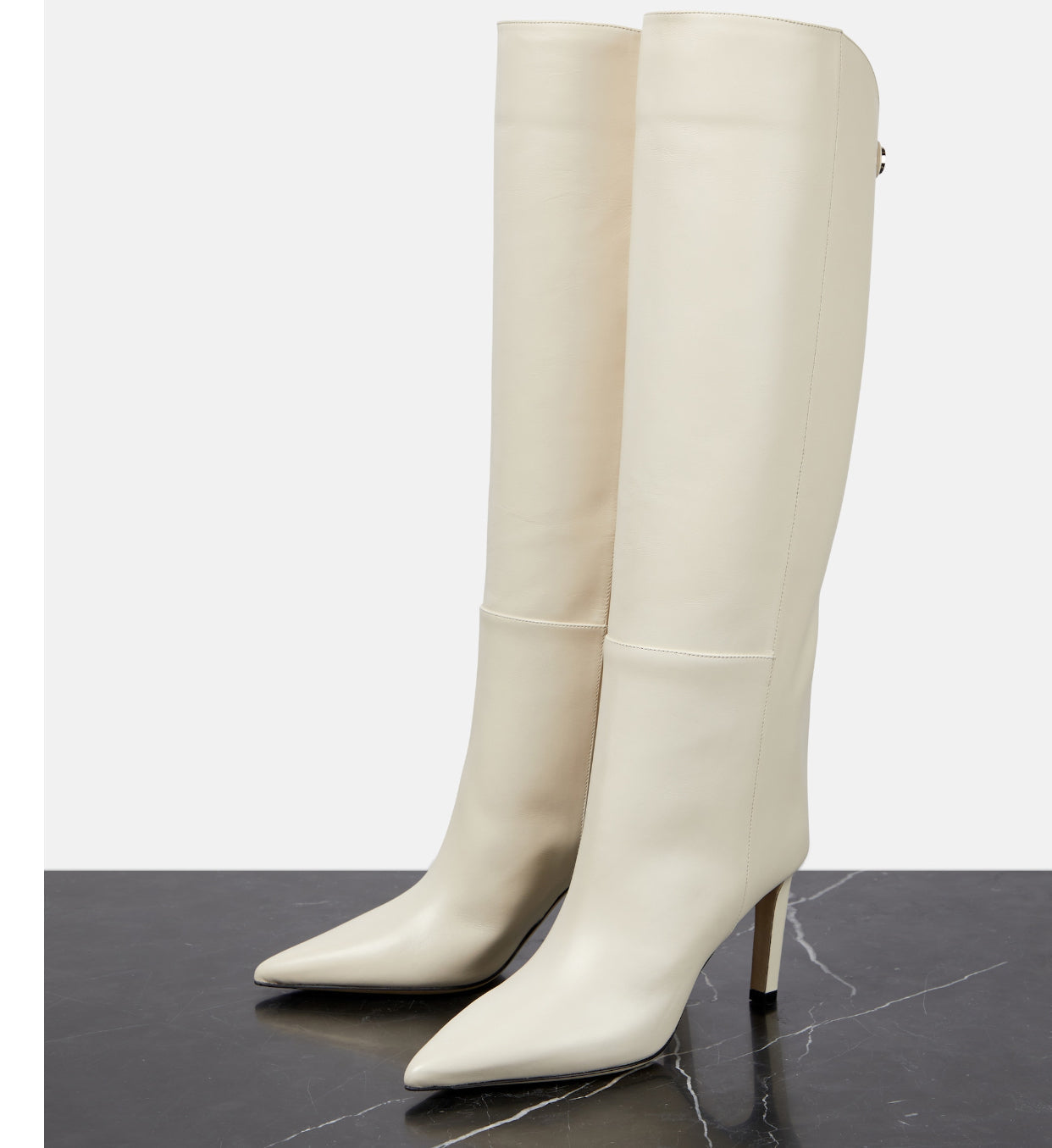 Knee-High Boots Smooth Leather