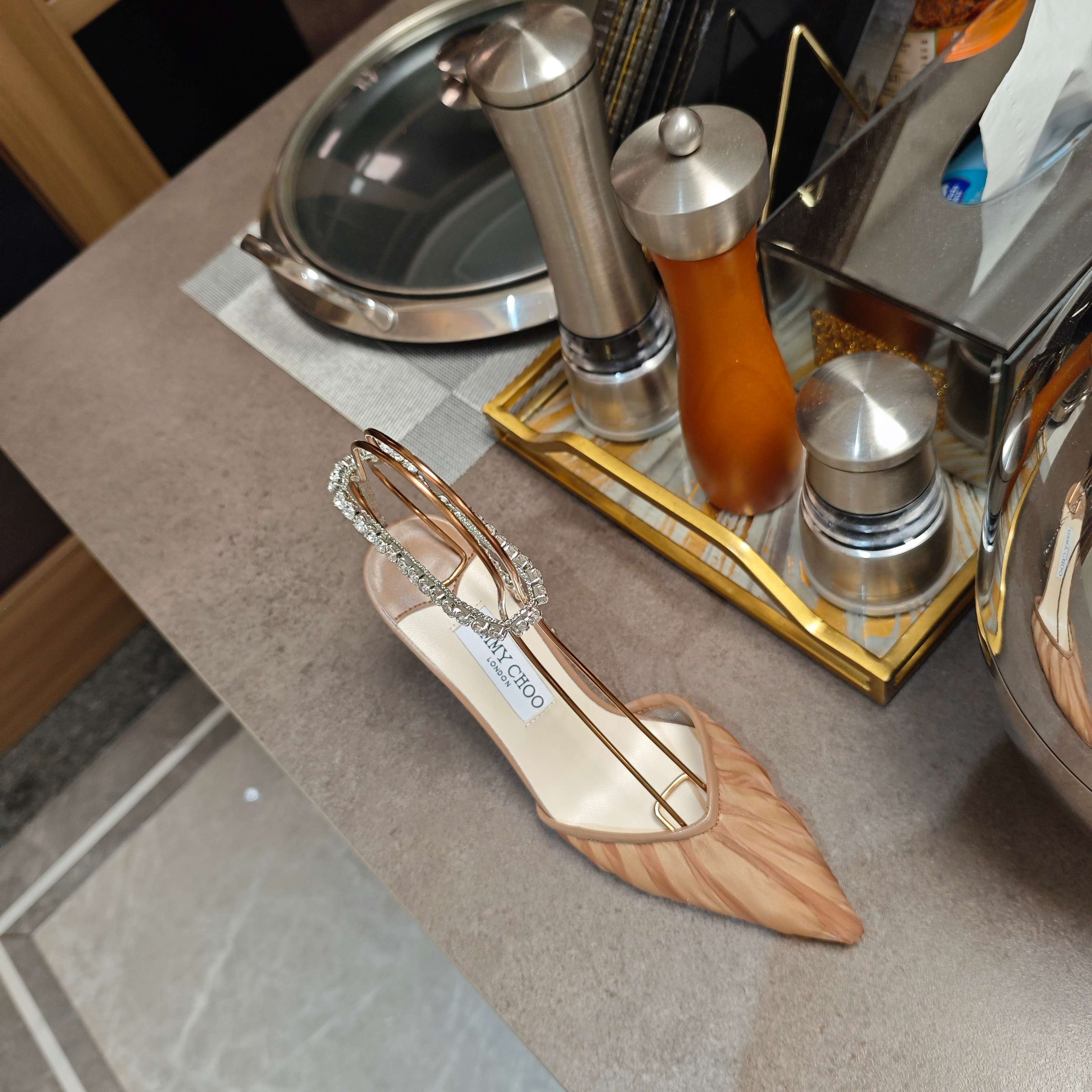 Jimmy 25 Seada 100 Pump Tan Brown Cowhide 240050