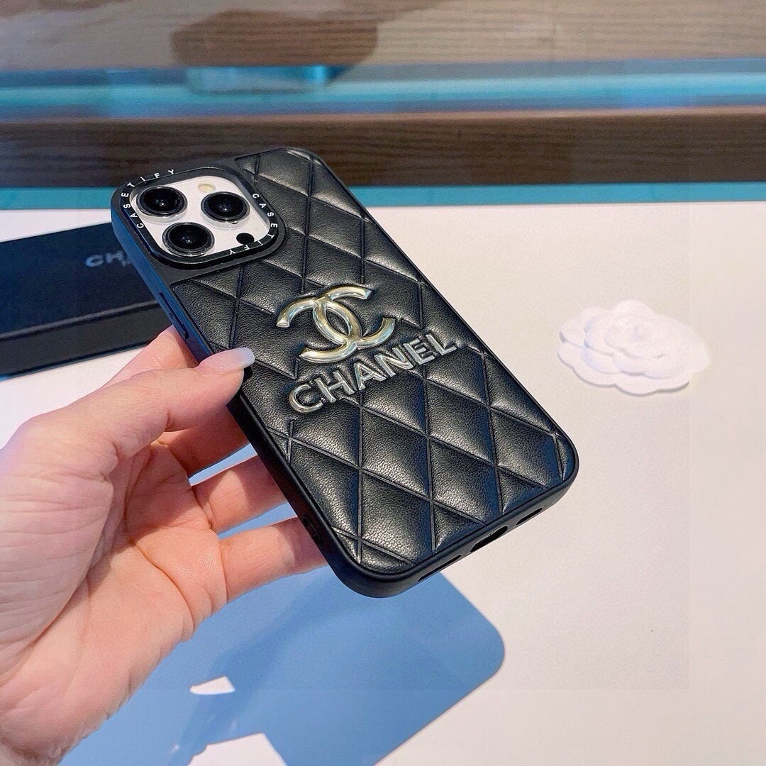 Chanel Gold Logo Phone Case 390502